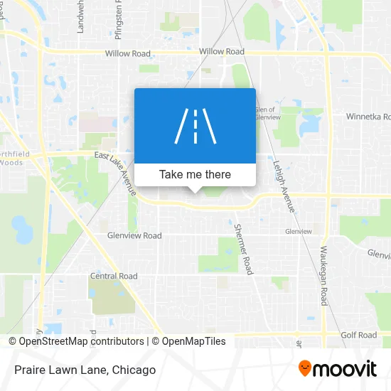 Praire Lawn Lane map