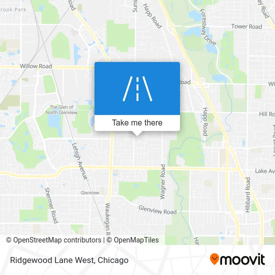 Ridgewood Lane West map