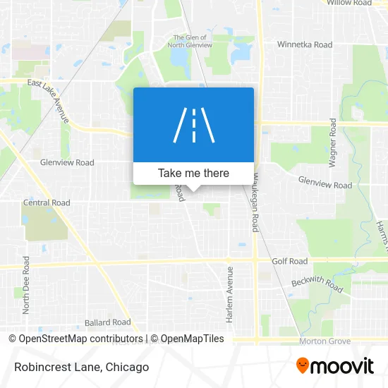 Robincrest Lane map