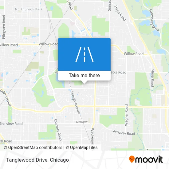 Tanglewood Drive map