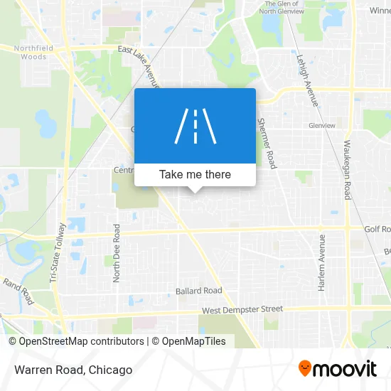 Warren Road map