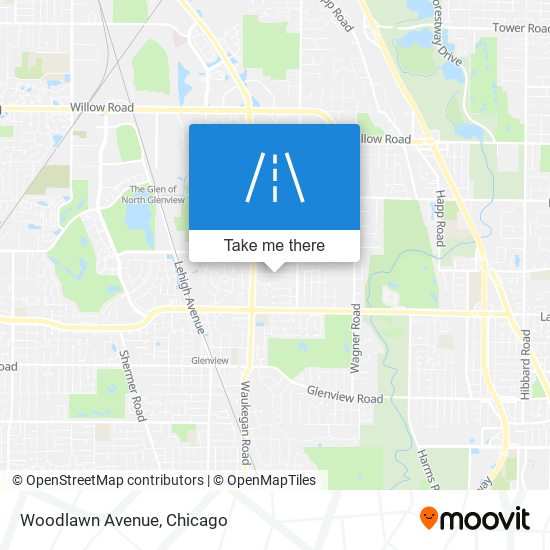 Mapa de Woodlawn Avenue