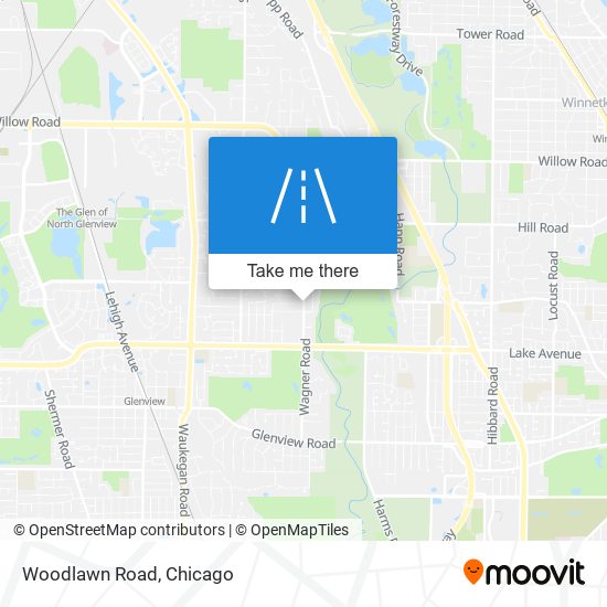 Woodlawn Road map