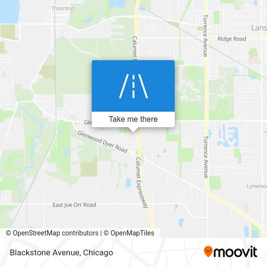 Mapa de Blackstone Avenue