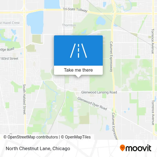 North Chestnut Lane map