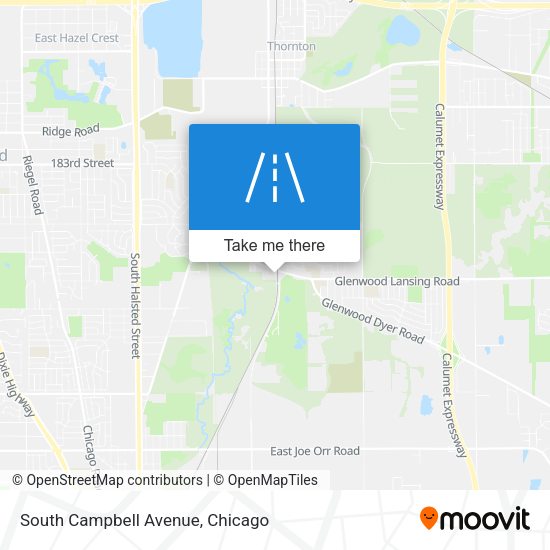 Mapa de South Campbell Avenue
