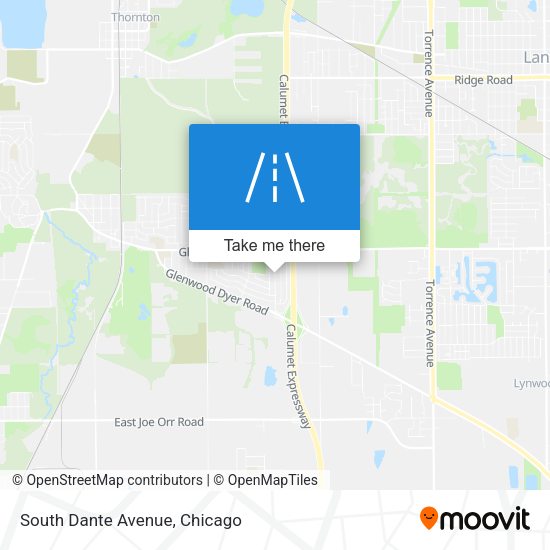 Mapa de South Dante Avenue