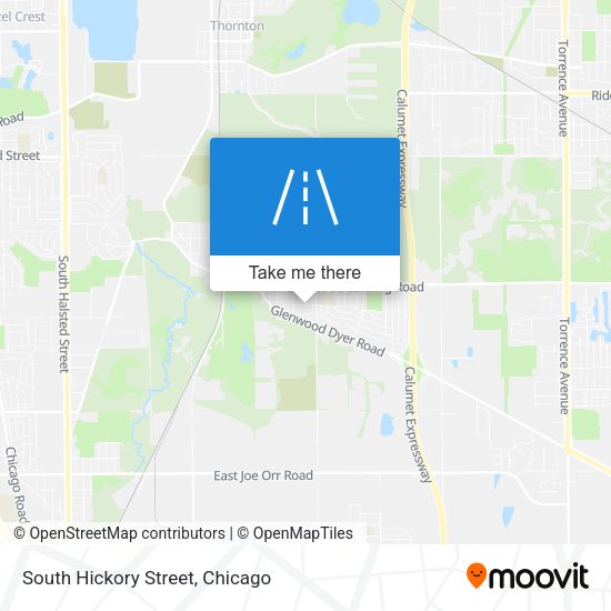 Mapa de South Hickory Street