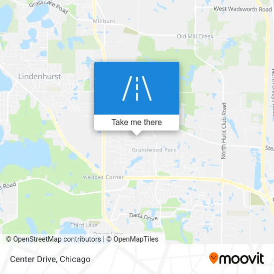 Center Drive map