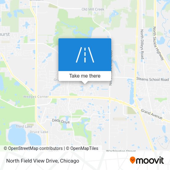 North Field View Drive map