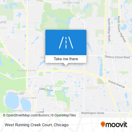 West Running Creek Court map