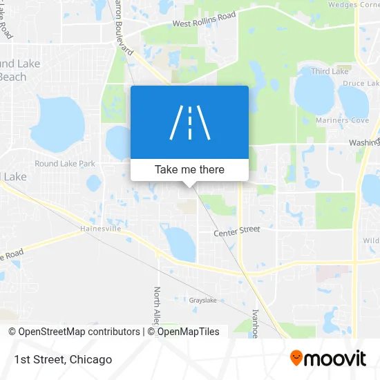 1st Street map