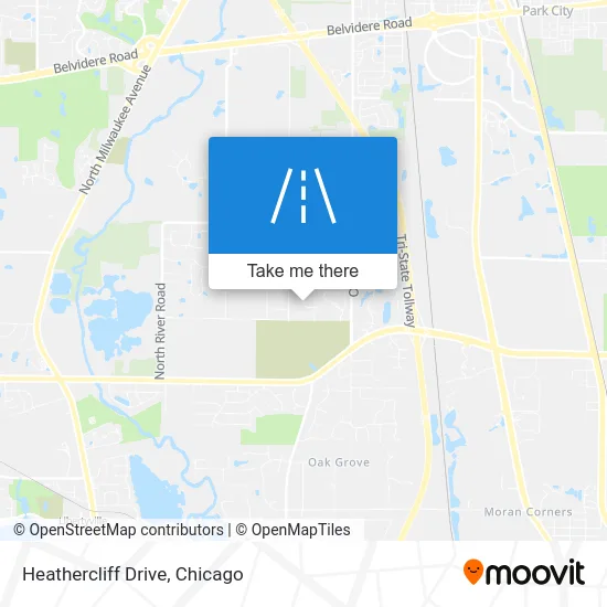 Heathercliff Drive map