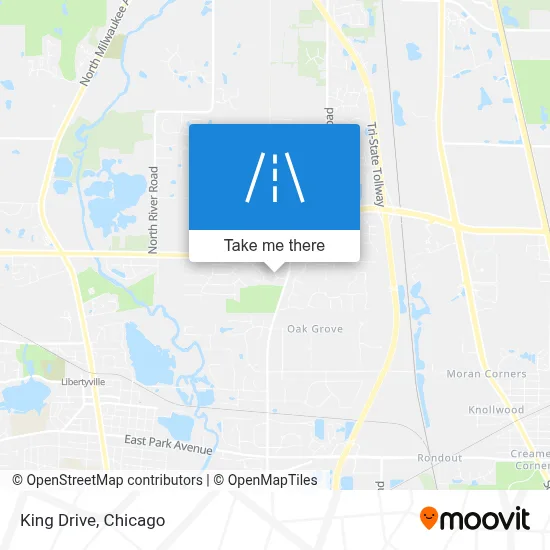 King Drive map