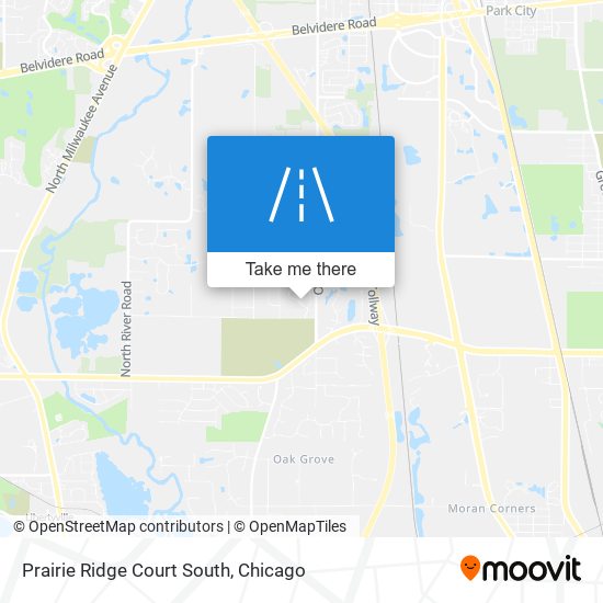 Mapa de Prairie Ridge Court South