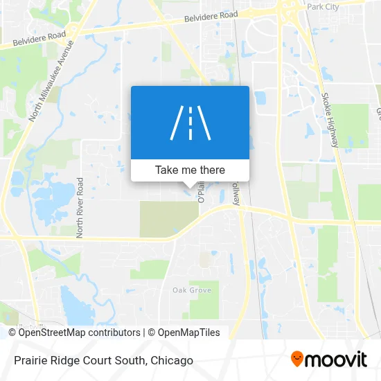 Prairie Ridge Court South map