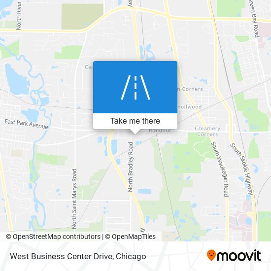 West Business Center Drive map