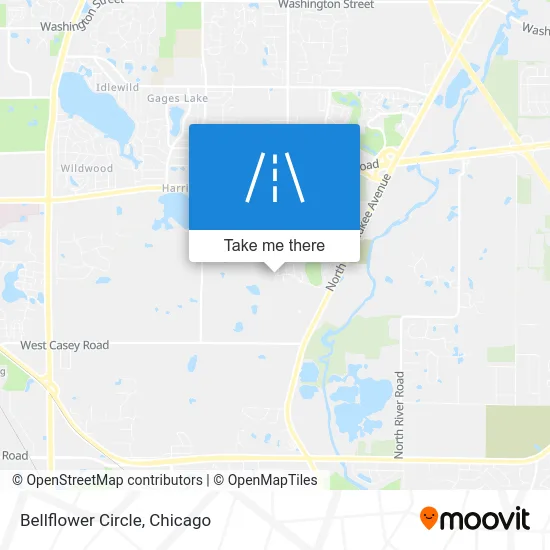 Bellflower Circle map