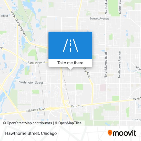 Mapa de Hawthorne Street