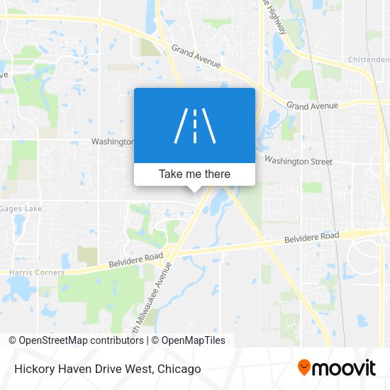 Hickory Haven Drive West map