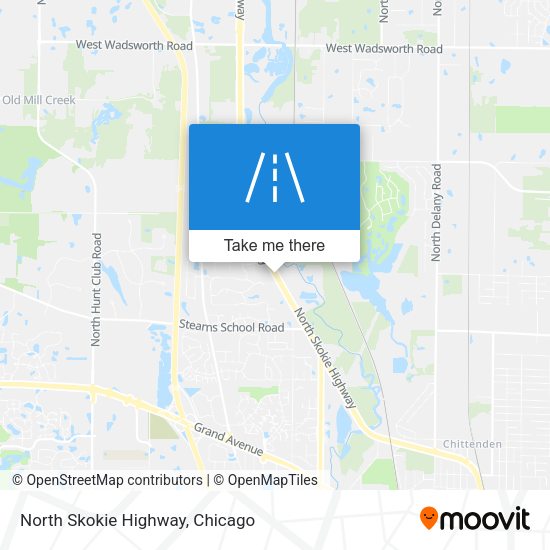 Mapa de North Skokie Highway