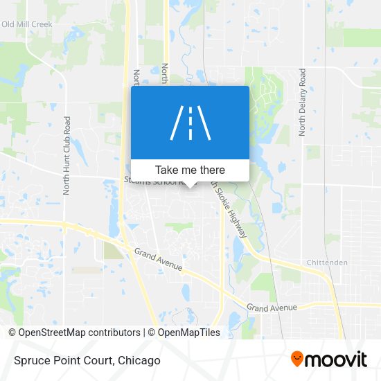 Spruce Point Court map