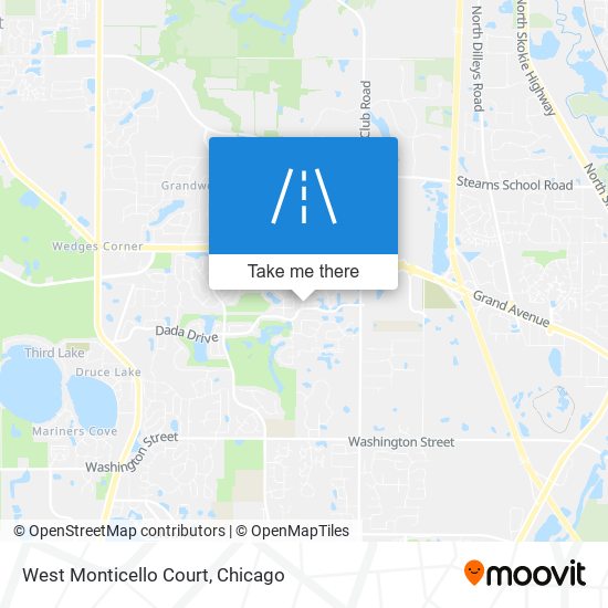 West Monticello Court map