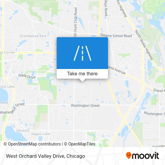 West Orchard Valley Drive map