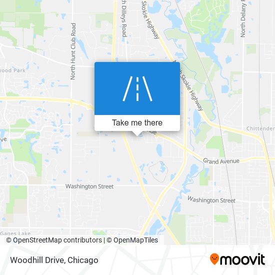 Woodhill Drive map