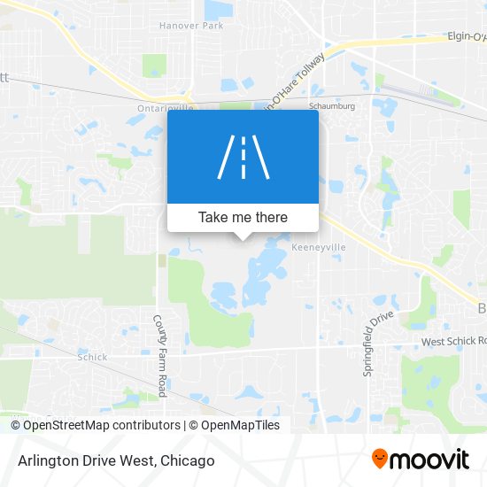 Arlington Drive West map