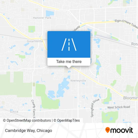 Cambridge Way map