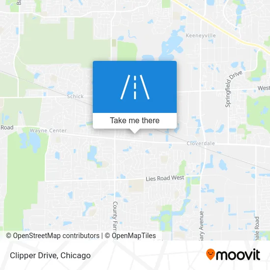 Clipper Drive map
