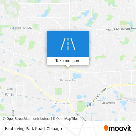 East Irving Park Road map