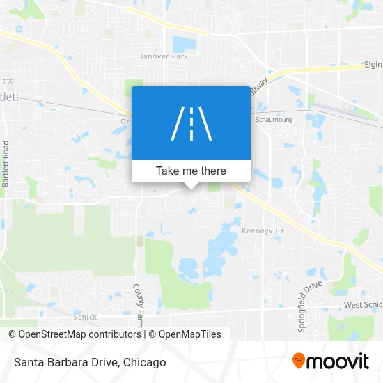 Santa Barbara Drive map