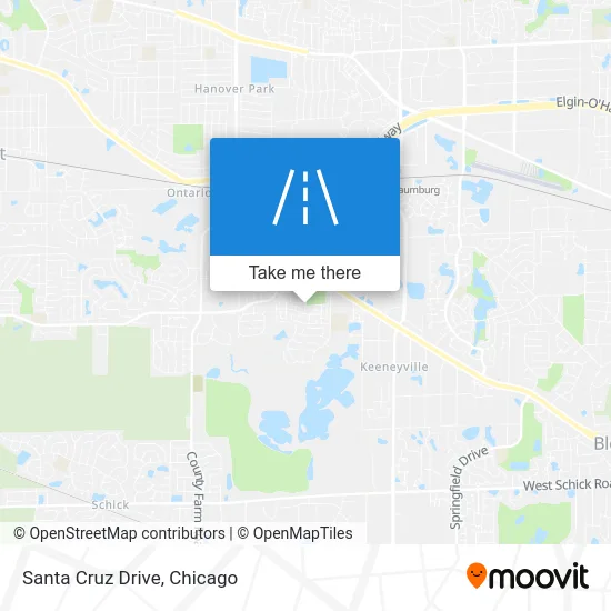 Santa Cruz Drive map