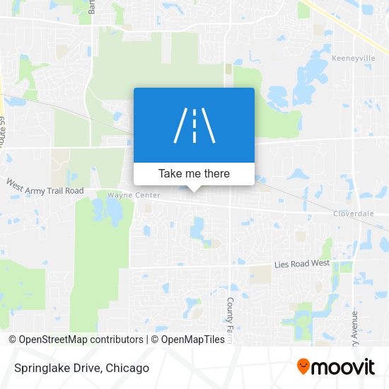 Mapa de Springlake Drive