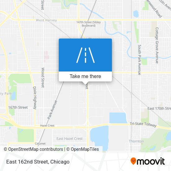 East 162nd Street map