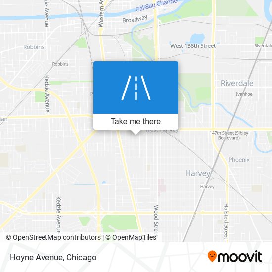 Hoyne Avenue map