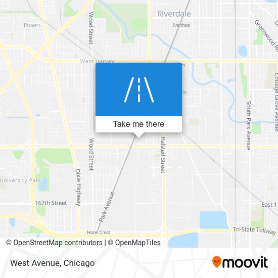 Mapa de West Avenue