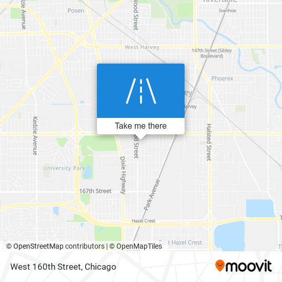 West 160th Street map