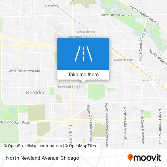 North Newland Avenue map