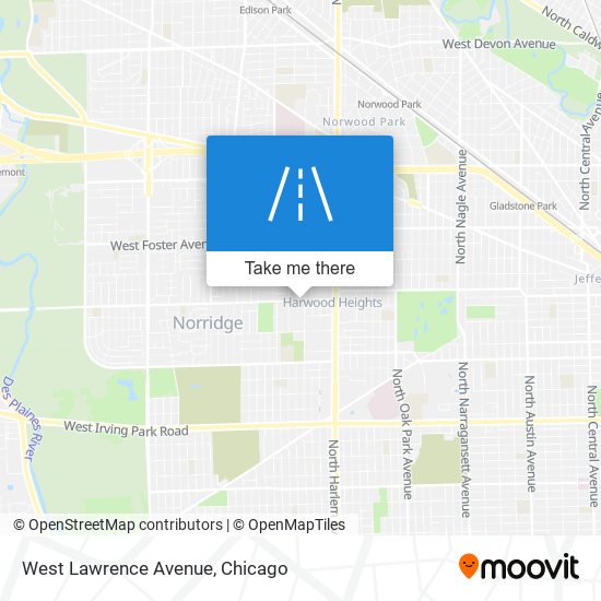 West Lawrence Avenue map