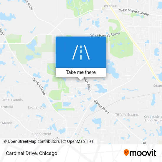 Cardinal Drive map