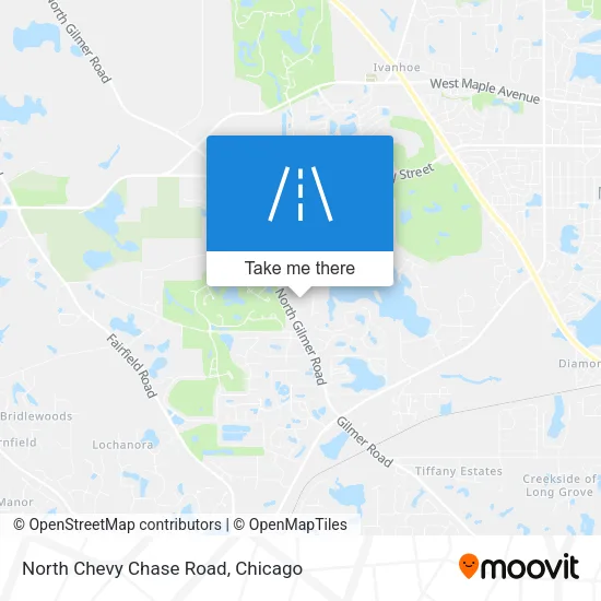 North Chevy Chase Road map