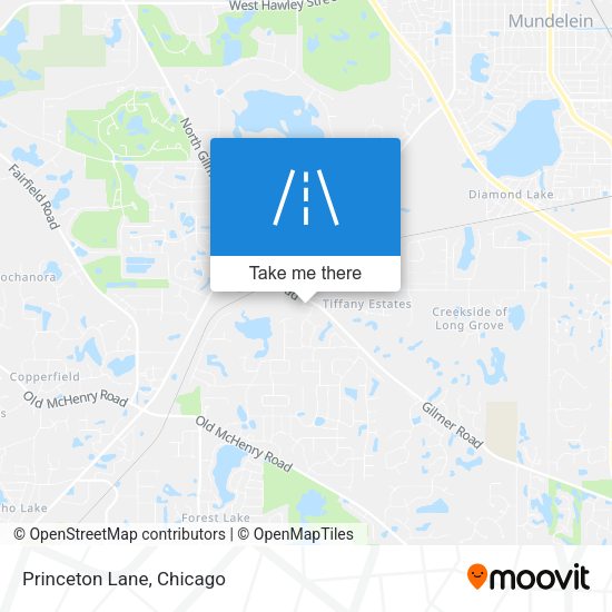 Mapa de Princeton Lane