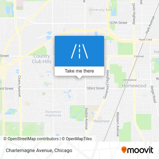 Mapa de Charlemagne Avenue