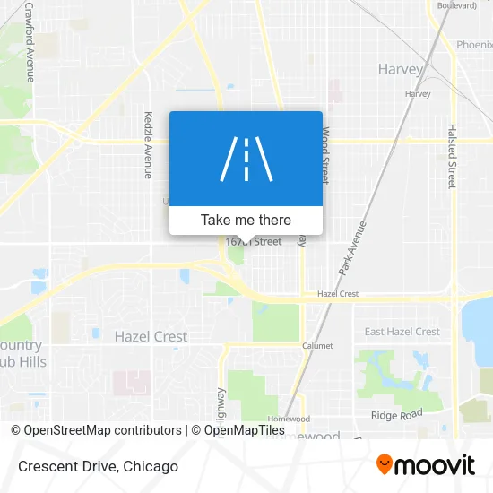 Crescent Drive map