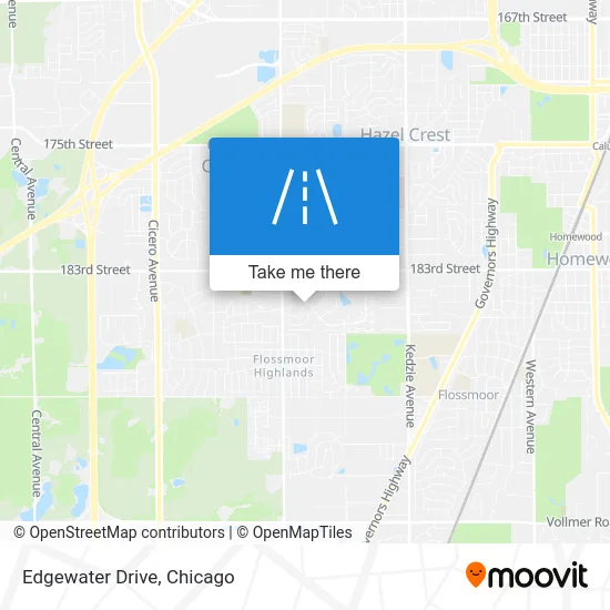 Edgewater Drive map