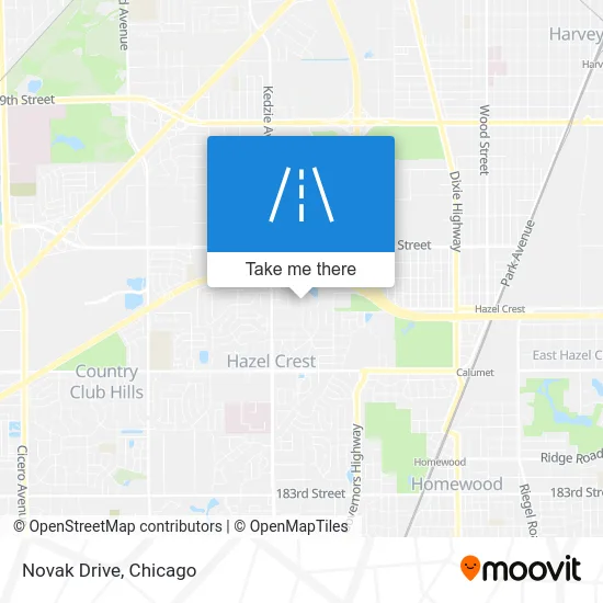 Novak Drive map