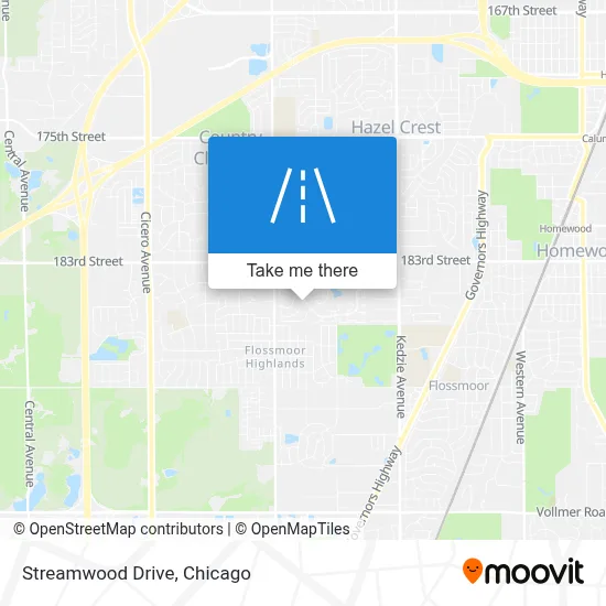 Streamwood Drive map